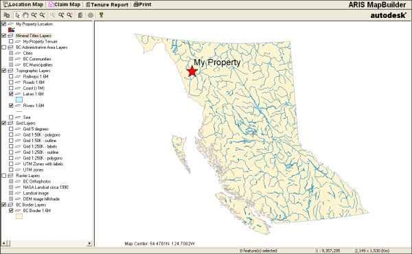 Property location map